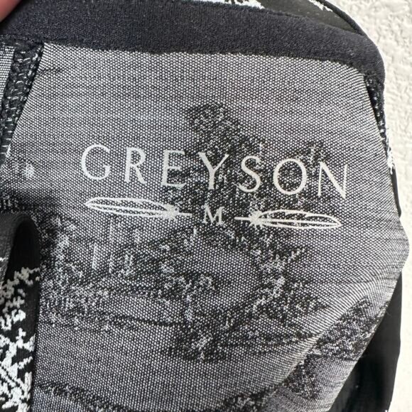 Greyson Womens Paris of The West Kristina Half Zip Pullover Hoodie Black Medium - Picture 4 of 12